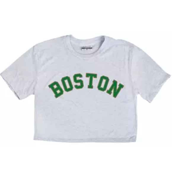 Where I'm From Women's Boston White Wicked Cropped T-Shirt - Picture 2 of 7